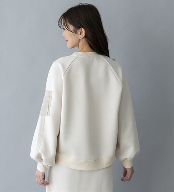 BELLUNA（ベルーナ）の「【ＳＭＡＲＴ　ＥＣＯ　ＪＥＲＳＥＹ】異素材切替プルオーバー（カットソー）」｜詳細画像