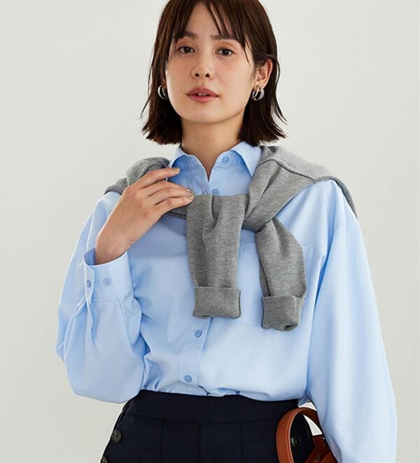BELLUNA（ベルーナ）の「【快適Ｌａｂ．】重ね着にも活躍！イージーケアシャツ（シャツ）」｜詳細画像