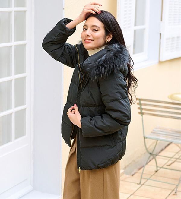 RANAN（ラナン）の「リアルファー付ダウンショートコート（ショートコート）」｜詳細画像