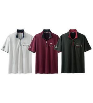 「【３色組】＜ダンロップ・リファインド＞ハーフジップアンサンブル・ハーフジップ・ハイネック（メンズシャツ）」｜ハーフジップ3色組