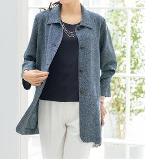 ルフラン（ルフラン）の「上品に着こなせるサマージャケット（その他ジャケット）」｜グレー系