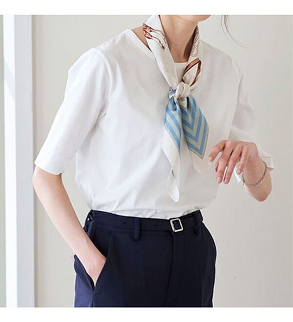 BELLUNA（ベルーナ）の「綿１００％抗菌防臭汗ジミ対策プルオーバー（カットソー）」｜詳細画像