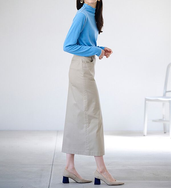 RANAN（ラナン）の「前後２ＷＡＹ！メロウ使いニットソーフリルプルオーバー（カットソー）」｜詳細画像