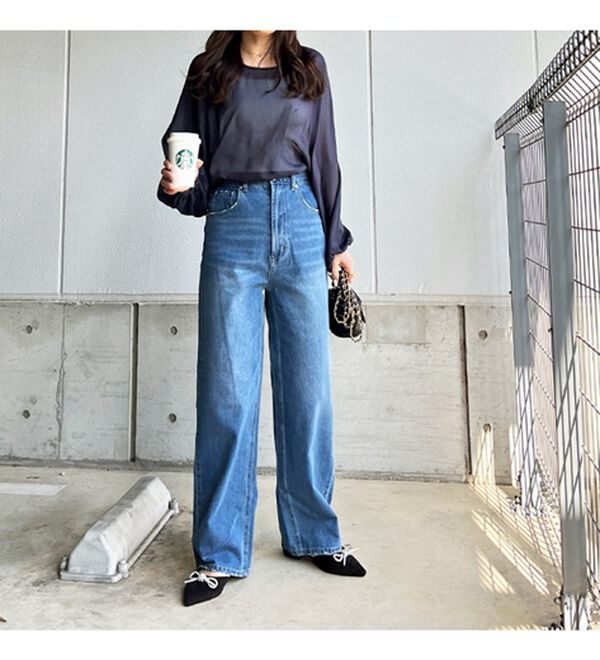 GeeRA（ジーラ）の「バックリボンシアーブラウス（ブラウス）」｜詳細画像