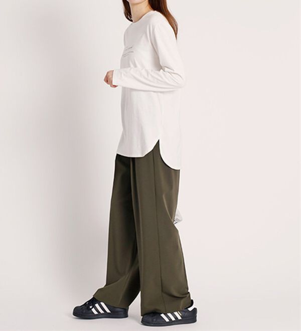 BELLUNA（ベルーナ）の「綿１００％ロゴデザインプルオーバー（カットソー）」｜詳細画像