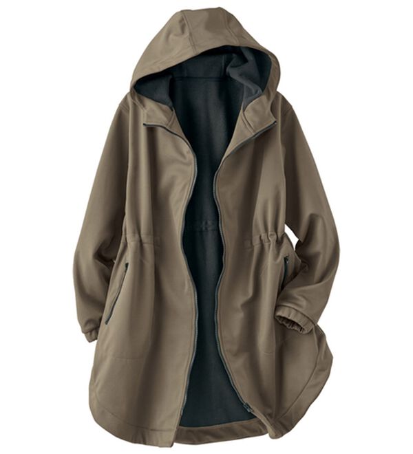 BELLUNA（ベルーナ）の「防風裏フリース配色ジャケット（ハーフコート）」｜詳細画像