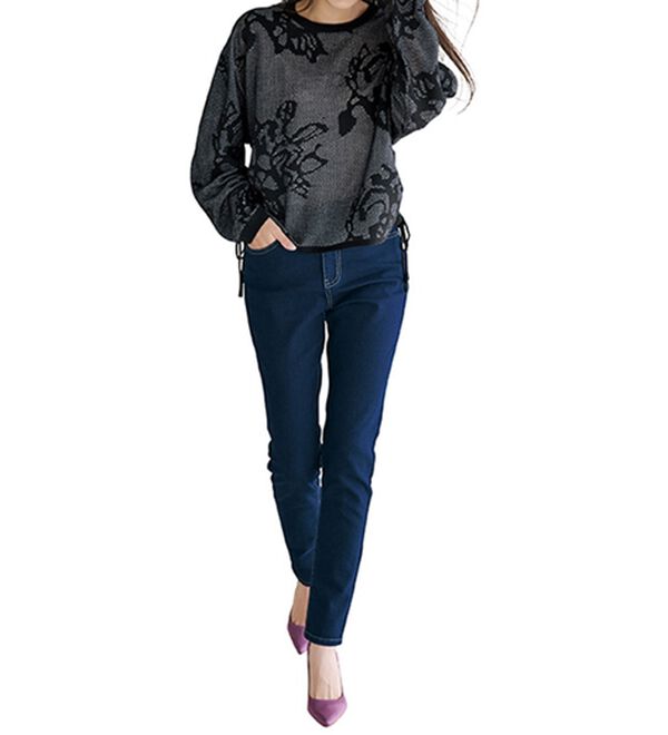 RANAN（ラナン）の「シアーフラワージャカードニットプルオーバー（ニット・セーター）」｜詳細画像