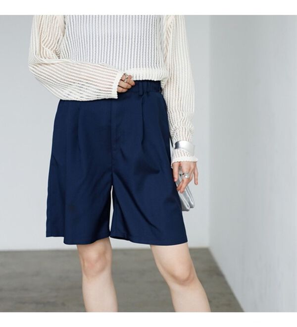 GeeRA（ジーラ）の「ハイウエストハーフパンツ（その他パンツ）」｜詳細画像