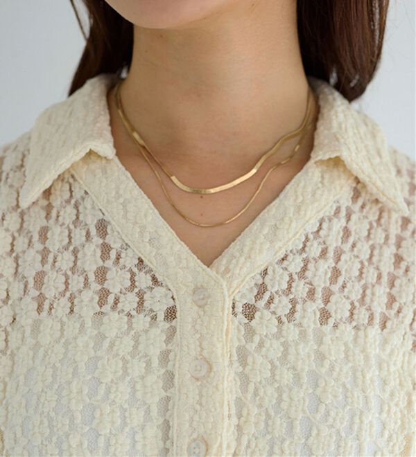 alotta（アロッタ）の「総レーススキッパーポロチュニック（チュニック）」｜詳細画像