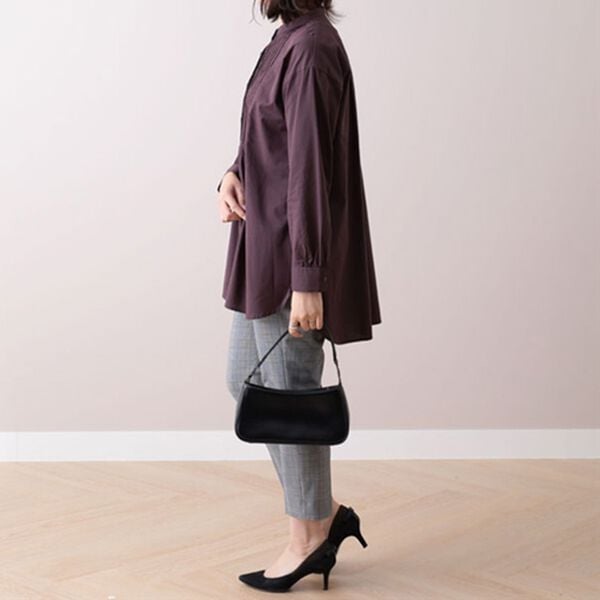 BELLUNA（ベルーナ）の「バンドカラーピンタック使いシャツチュニック（チュニック）」｜詳細画像