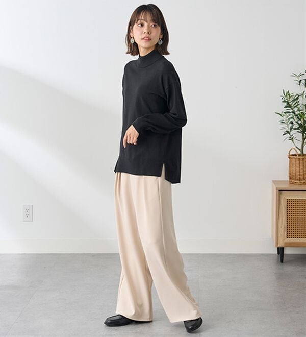 BELLUNA（ベルーナ）の「＜極み編＞肌心地ふんわりハイネックニット（ニット・セーター）」｜詳細画像