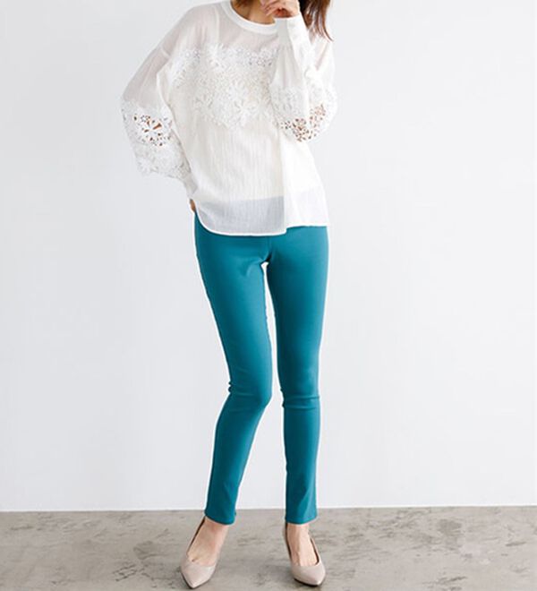 GeeRA（ジーラ）の「嬉しい機能付！美脚スキニーレギンスパンツ（フルレングスタイプ）（フルレングスパンツ）」｜詳細画像