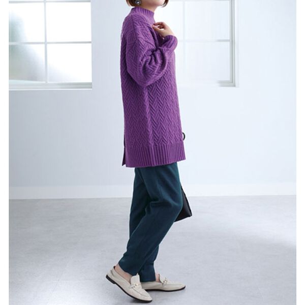 BELLUNA（ベルーナ）の「ツイル素材パンツ（フルレングスパンツ）」｜詳細画像