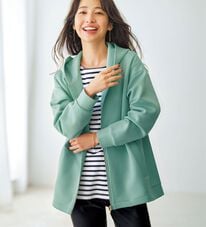 BELLUNA（ベルーナ）の「【快適Ｌａｂ．】とろみ素材裾タックパーカー（パーカー）」