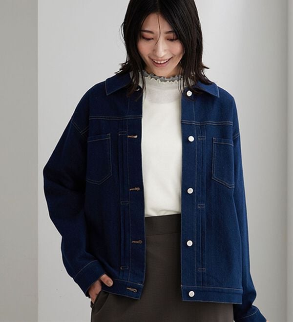 BELLUNA（ベルーナ）の「重ね着風フリル衿プルオーバー（カットソー）」｜詳細画像