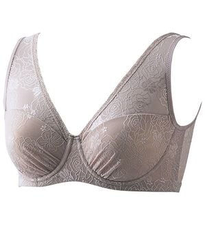LAVIENNE（ラヴィエンヌ）の「もう苦しくない！アンダーが呼吸するワイヤーブラ（ブラジャー）」｜ローズグレー