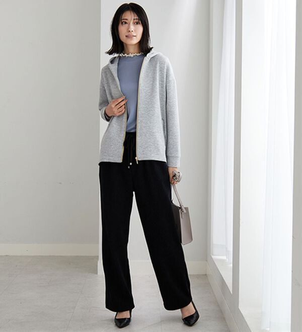 BELLUNA（ベルーナ）の「重ね着風フリル衿プルオーバー（カットソー）」｜詳細画像