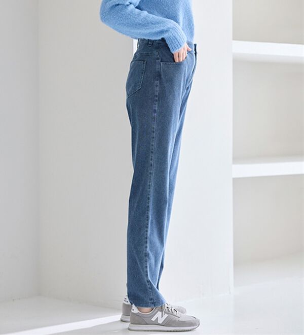 BELLUNA（ベルーナ）の「まるでデニム！ストレッチニットデニム（フルレングスパンツ）」｜詳細画像