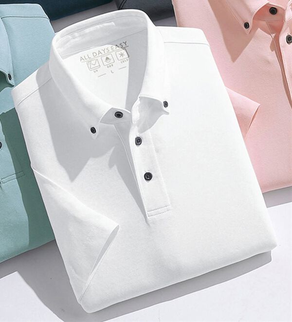 「猛暑に役立つ７得ビズポロ（メンズポロシャツ）」｜ホワイト