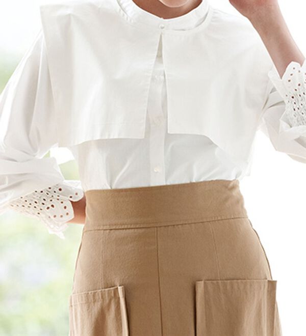 RANAN（ラナン）の「２ｗａｙ衿デザインブラウス（ブラウス）」｜詳細画像