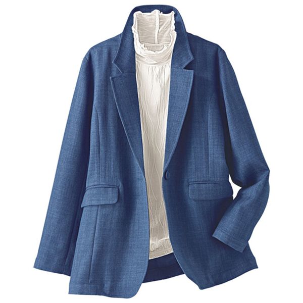 楽スタフィット＞ツイード調テーラードジャケット - ベルーナ【公式】