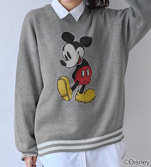 BELLUNA（ベルーナ）の「＜Ｄｉｓｎｅｙ＞【ミッキー】ジャカードゆったりセーター（ニット・セーター）」｜詳細画像