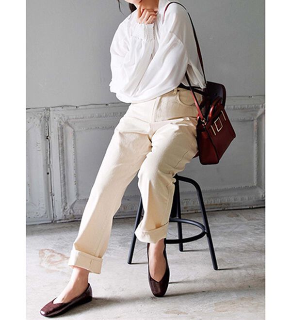 GeeRA（ジーラ）の「足にフィット！スクエアトゥパンプス　プレーン（パンプス）」｜詳細画像