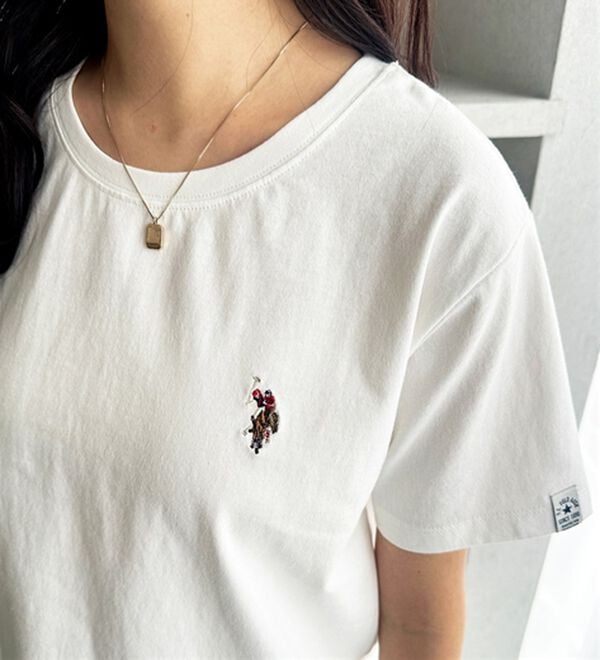 GeeRA（ジーラ）の「【ＵＳ．ＰＯＬＯ．ＡＳＳＮ】接触冷感ワンポイント刺繍Ｔシャツ（Tシャツ）」｜詳細画像
