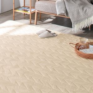 iellio（イエリオ）の「はっ水抗菌防臭ウレタン入りラグ（カーペット）」｜ベージュ