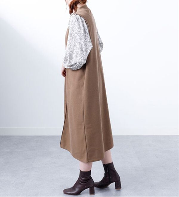 BELLUNA（ベルーナ）の「袖切替デザインハイネックワンピース（カットソーワンピース）」｜詳細画像