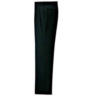 「裾上げ済ウエストストレッチスラックス（メンズスラックス）」｜ブラック