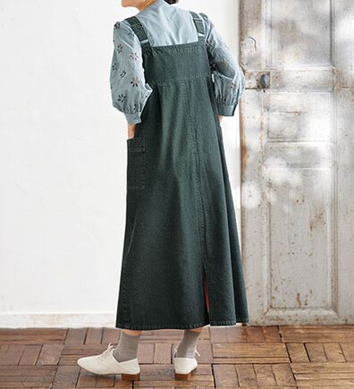 BELLUNA（ベルーナ）の「デニム素材ジッパー使いジャンパースカート（ジャンパースカート）」