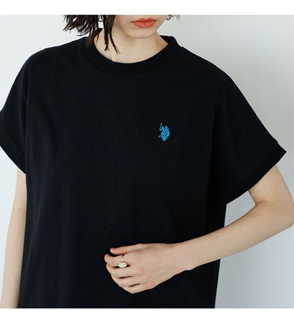 GeeRA（ジーラ）の「【新色追加】【ＵＳ．ＰＯＬＯ．ＡＳＳＮ】綿100％フレンチスリーブＴシャツ（Tシャツ）」｜詳細画像