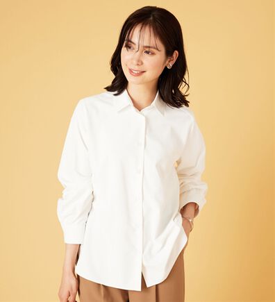 BELLUNA（ベルーナ）の「《快適Ｌａｂ．》イージーケア！コットンタッチシャツ（シャツ）」