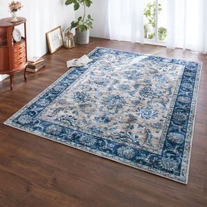 「超なめらかタッチの転写ラグ（カーペット）」｜ハーマルネイビー