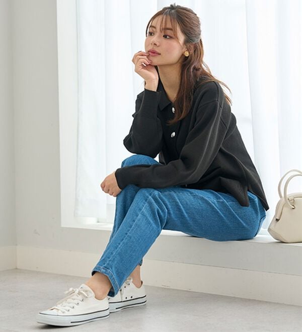 BELLUNA（ベルーナ）の「新！裏起毛スーパーストレッチ素材デニムパンツ（フルレングスパンツ）」｜詳細画像