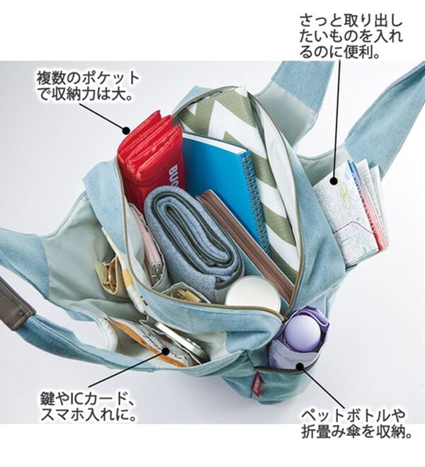 BELLUNA（ベルーナ）の「＜スヌーピー＞多収納トート（トートバッグ）」｜詳細画像