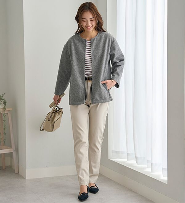 BELLUNA（ベルーナ）の「ウーリッシュ素材ゆったりジャケット（その他ジャケット）」｜詳細画像