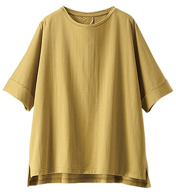 BELLUNA（ベルーナ）の「大人顔サマ見えゆったりＴシャツ（Tシャツ）」｜詳細画像