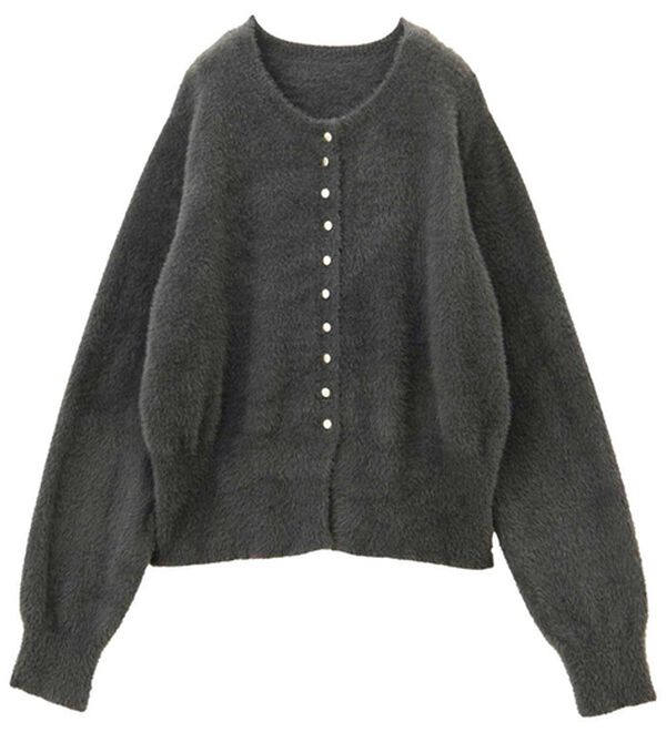 GeeRA（ジーラ）の「裾スリットシャギーコンパクトカーディガン（その他カーディガン）」｜詳細画像