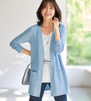 BELLUNA（ベルーナ）の「強撚綿１００％ベーシックカーディガン（その他カーディガン）」｜詳細画像