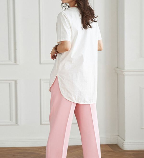 RANAN（ラナン）の「＜ＢＣ＞綿１００％ひんやりラウンドヘムプルオーバー（カットソー）」｜詳細画像