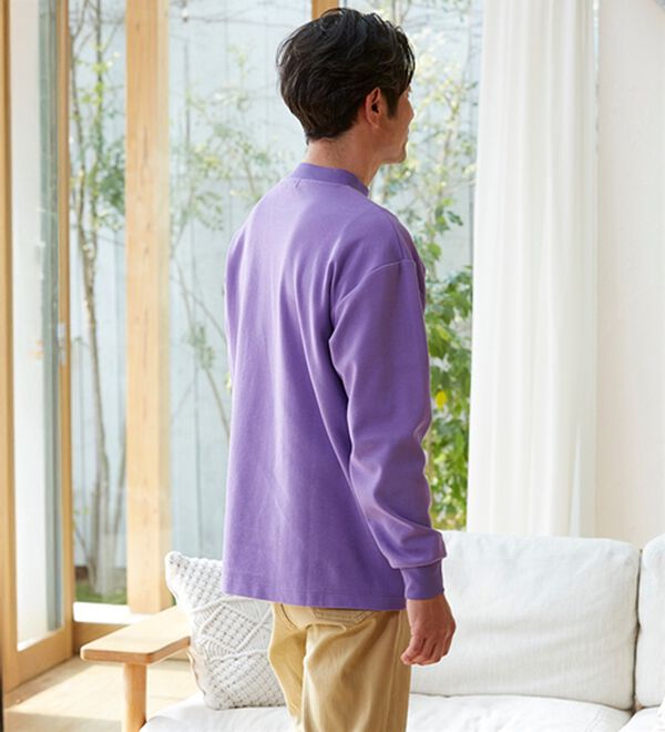 「＜アーノルド　パーマー＞１枚で決まる肌側綿１００％ハイネック（メンズカットソー）」｜詳細画像