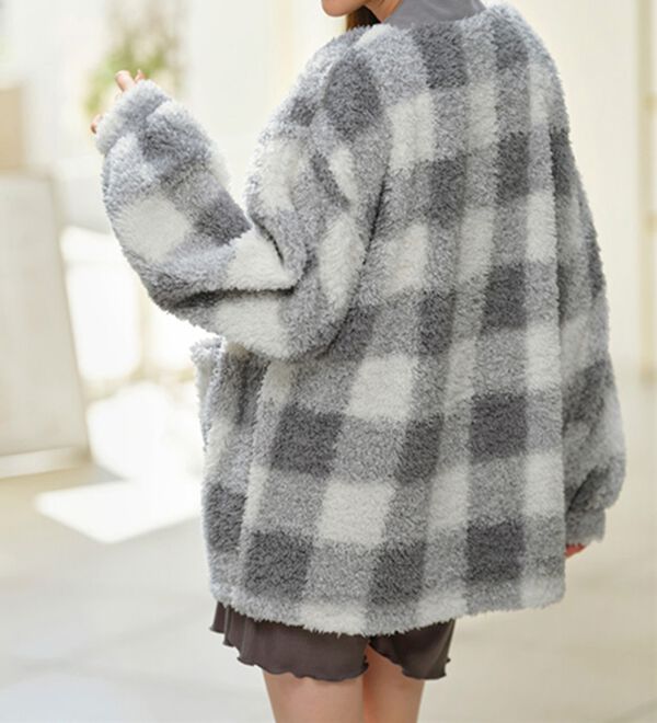 YU'NOW（ユナウ）の「モールニット風カーデ（パジャマ・ルームウェア）」｜詳細画像