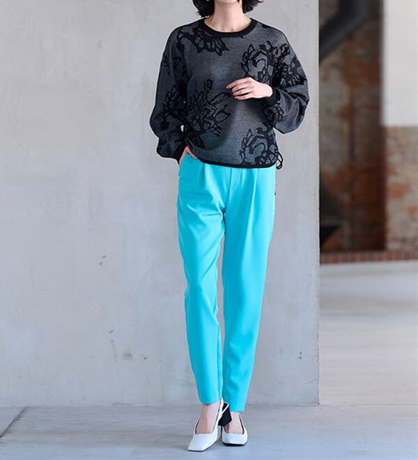 RANAN（ラナン）の「シアーフラワージャカードニットプルオーバー（ニット・セーター）」｜詳細画像