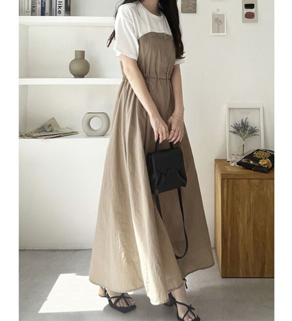 GeeRA（ジーラ）の「ハーフジップビスチェドッキングワンピース（その他ワンピース）」｜詳細画像