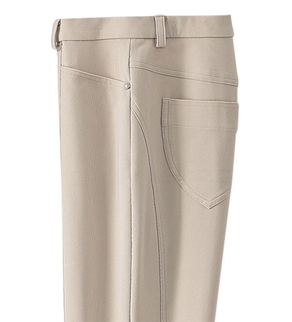 BELLUNA（ベルーナ）の「ヒンヤリ冷感！ハイテンション美脚パンツ　スリムストレート（フルレングスパンツ）」｜グレージュ