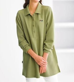 BELLUNA（ベルーナ）の「＜ＦＩＬＡ＞リブニットソーポロチュニック（チュニック）」｜詳細画像
