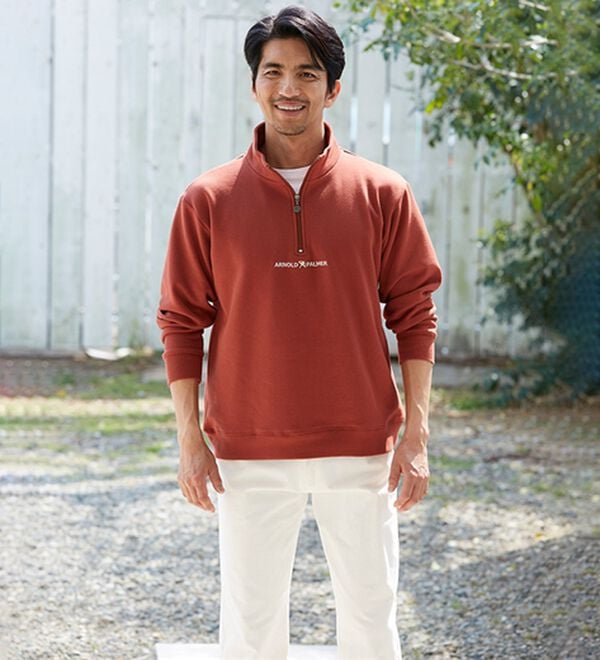 「＜アーノルド　パーマー＞デザインネックプルオーバー（トレーナー・スウェット）」｜詳細画像