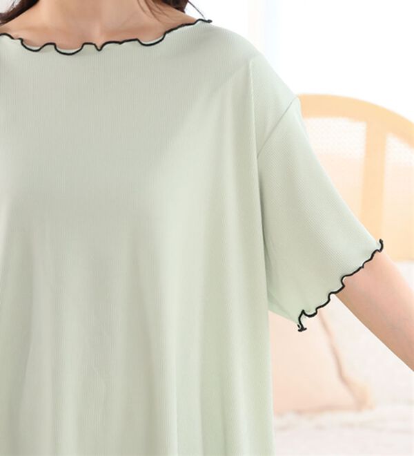 A HAPPY MARILYN（アハッピーマリリン）の「【Ｌ～８Ｌ】タイプが選べる！さらっとろルームウェアセット（パジャマ・ルームウェア）」｜詳細画像